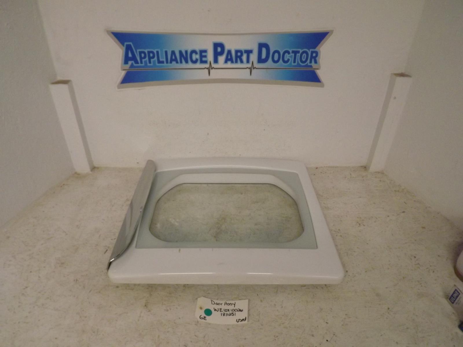 GE Dryer WE10X10026 1811251 Door Assy Used GE Dryer WE10X10026 1811251 Door Assy Used
